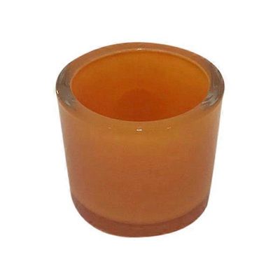 Black & Orange Glass Votives