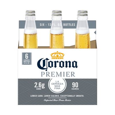 Corona Premier Mexican Lager Light Beer Bottles