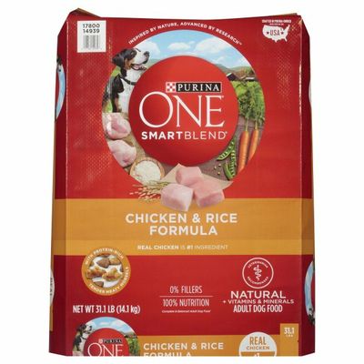Purina ONE Natural Dry Dog Food, SmartBlend Chicken & Rice Formula