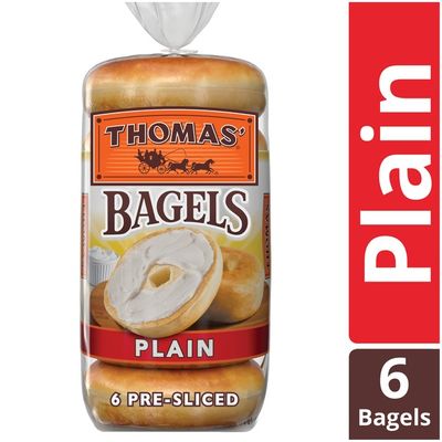 Thomas Plain Original Pre-Sliced Bagels