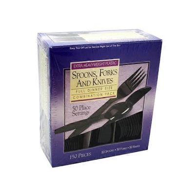 WNA Extra Heavy Duty Black Cutlery Combo Pack