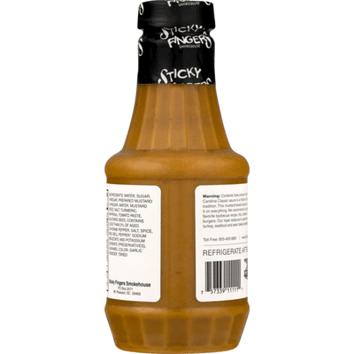 Sticky Fingers Smokehouse Barbecue Sauce, Carolina Classic