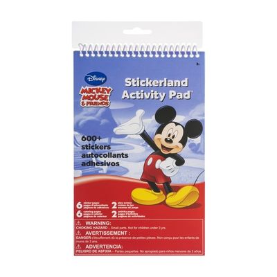 Disney Mickey Mouse & Friends Stickerland Activity Pad - 600 CT