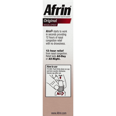 Afrin Nasal Spray, Maximum Strength, Original