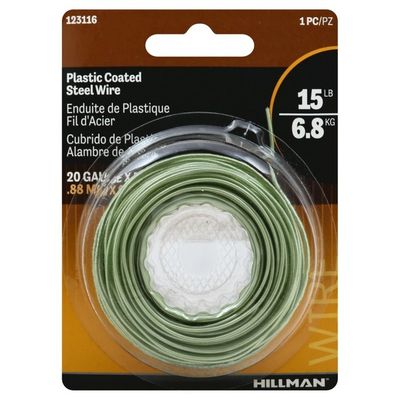 Hillman Group Steel Wire, Plastic Coated