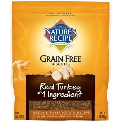 Nature S Recipe Grain Free Turkey Sweet Potato Recipe Dog Biscuits Dog Treats 14 Oz Instacart