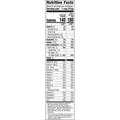 Honey Nut Cheerios Breakfast Cereal with Oats, Gluten Free