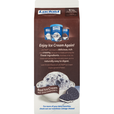 Lactaid Milk, Lowfat, Chocolate, 1% Milkfat