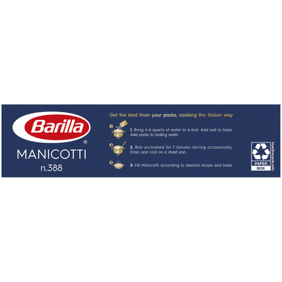 Barilla® Classic Blue Box Oven Pasta Manicotti