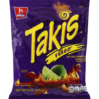 Takis Tortilla Chips Hot Chili Pepper Lime Fuego Extreme 4 Oz Delivery Or Pickup Near Me - Instacart