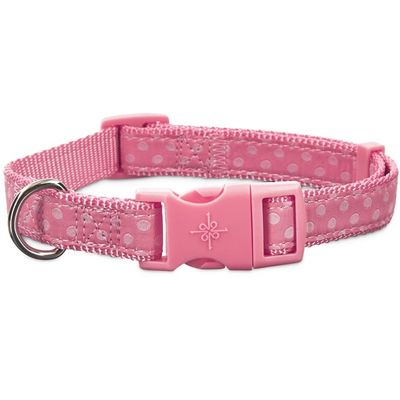 Good 2 Go Small Pink Polka Dot Dog Collar