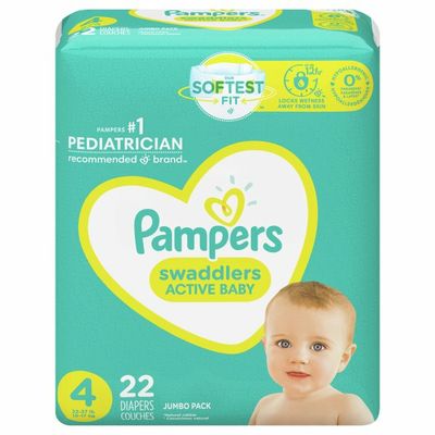 Pampers Swaddlers Active Baby Diapers Size 4