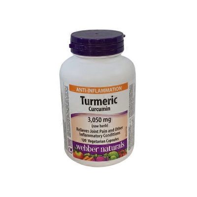 Webber Naturals Turmeric Curcumin 3,050mg 120 vcaps