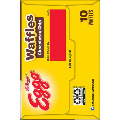 Eggo Frozen Waffles, Frozen Breakfast, Toaster Waffles, Chocolatey Chip