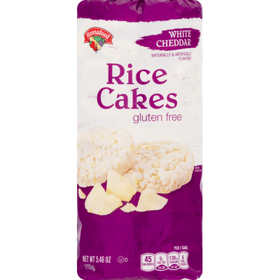 Hannaford White Cheddar Rice Cakes (5.46 oz) - Instacart