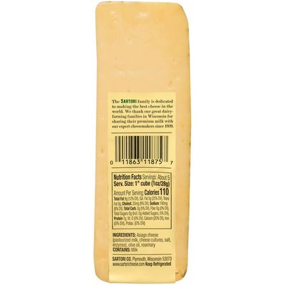 Sartori Rosemary and Olive Oil Asiago Reserve Cheese