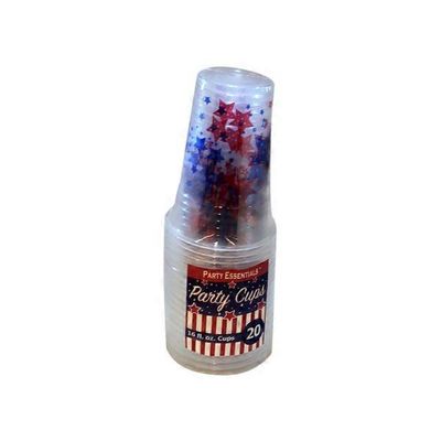Party Essentials 16 Ounce Soft Plastic Printed Party Cups
