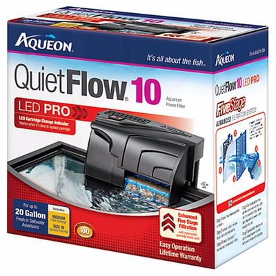 Aqueon Quiet Flow Aquarium Power Filters Model: Quiet Flow 10