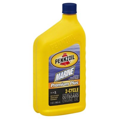 Pennzoil Engine Oil, Outboard, Premium Plus, 2-Cycle