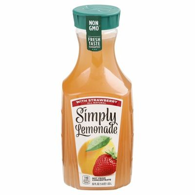 Simply Lemonade With Strawberry, All Natural Non-Gmo
