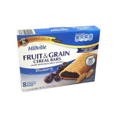 Millville Blueberry Fruit & Grain Cereal Bars