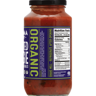 Sonoma Gourmet Sauce, Organic, Roasted Veggie