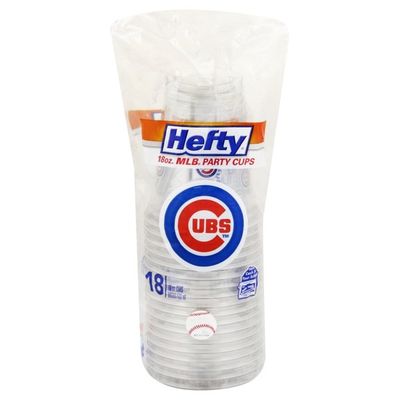 Hefty Party Cups, MLB, Cubs, 18 Ounce