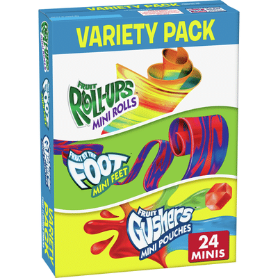 General Mills Fruit Flavored Snacks, Assorted Flavors, Variety Pack, 24 Minis