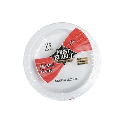 First Street 6" Plastic Plates