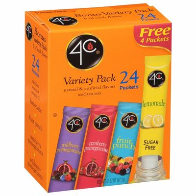 4C Foods Drink Mix, Sugar Free, Bonus Variety Pack