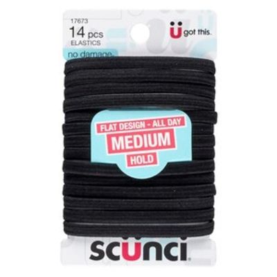 Scunci Elastics, Flat Design - All Day, Medium Hold