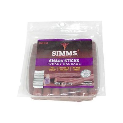 Simms Turkey Meat Snack Sticks