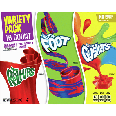 Fruit by the Foot , Gushers, Variety Pack, 16 Count
