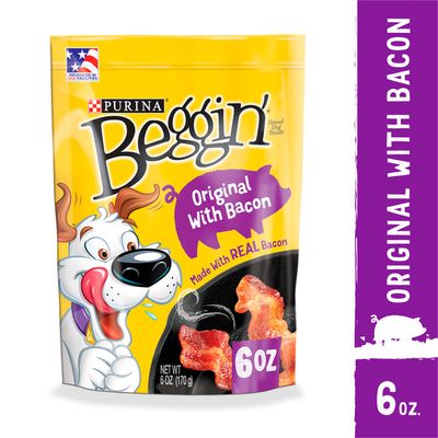 Purina Beggin' Strips Real Meat Dog Treats, Original With Bacon