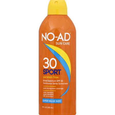 no ad sunscreen pump