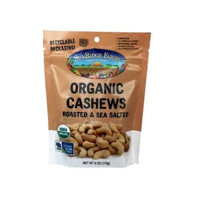 SunRidge Farms Organic Roasted & Salted Whole Cashews