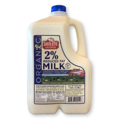 Sassy Cow Creamery Organic 2% Milk