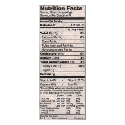 Tumaro's Ancient Grain Carb Wise Wraps
