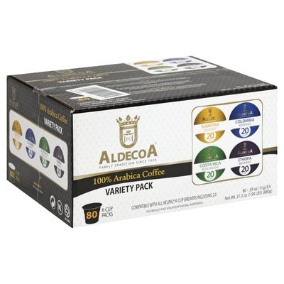 Aldecoa Coffee 100 Arabica K Cup Packs Variety Pack 80 Each Instacart