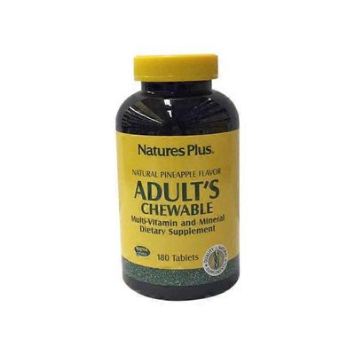 Nature's Plus Adult's Chewable Multivitamin Pineapple Flavor