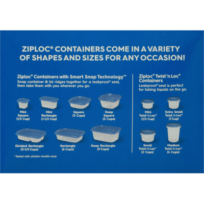 Ziploc Container Medium Square