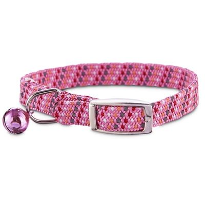 Bond Co. Kitten Collar Reflective Pink Gray