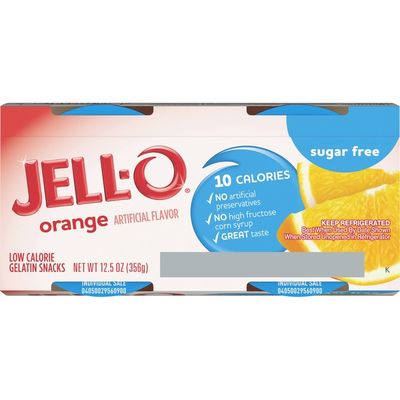 Jell-O Orange Sugar Free Ready-to-Eat Gelatin Snacks