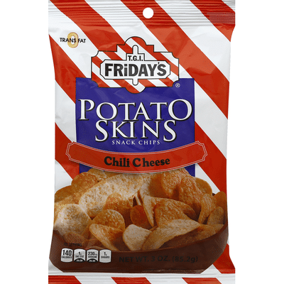 T G I Friday S Snack Chips Potato Skins Chili Cheese 3 Oz Instacart