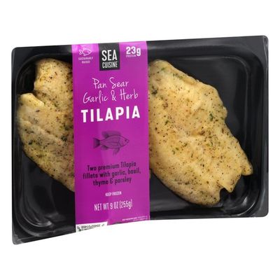 Sea Cuisine Tilapia, Pan Sear Garlic & Herb
