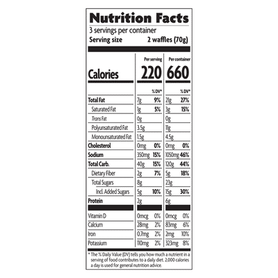 Nature's Path Organic Gluten Free & Wheat Free Buckwheat Wildberry Waffles