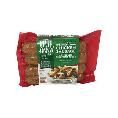 Never Any! Tomato Basil Chicken Sausage