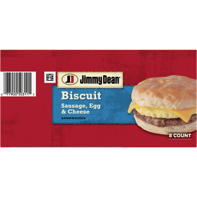 Jimmy Dean Frozen Sausage, Egg & Cheese Biscuit Breakfast Sandwich