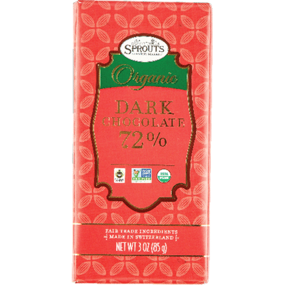 Sprouts 72% Cocoa Dark Chocolate Bar