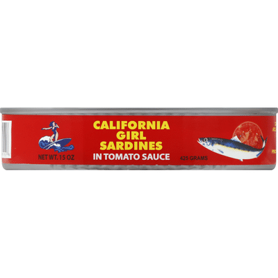 California Girl Sardines, in Tomato Sauce